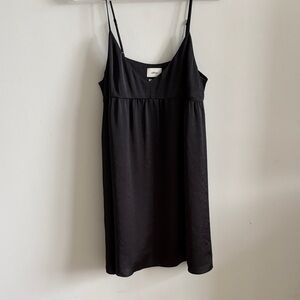 Aritzia Black Mini Slip Dress
